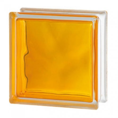 Renkli inner Dalgalı Orange yellow 19x19x8cm