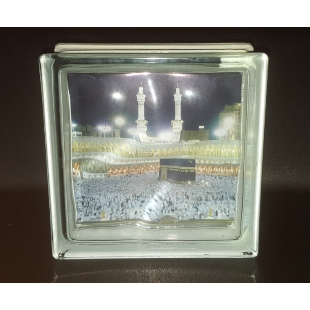 dekoratif cam tugla 19x19x8cm kabe mekke