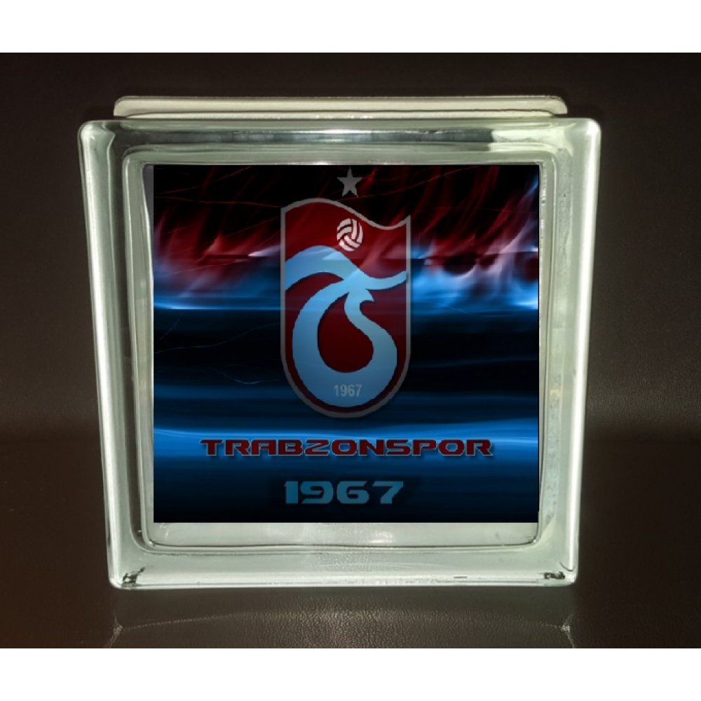 dekoratif cam tugla 19x19x8cm trabzonspor